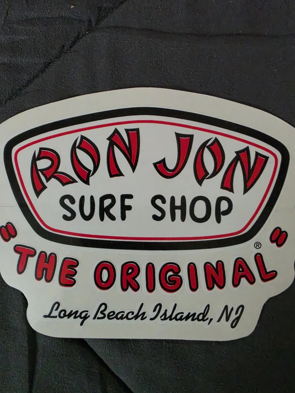Ron Jon White and Red Surf Shop Wall Decal